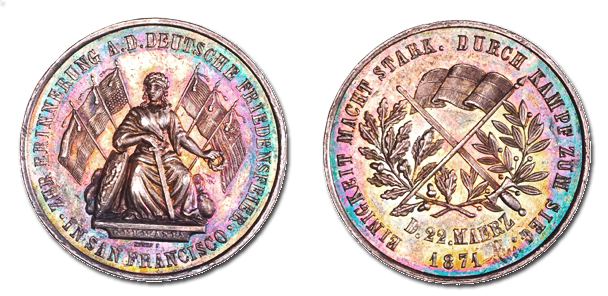 figure 1 silver German Peace medal 30.1mm