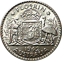 Fig 2. Australia Florin 1942-S