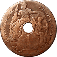 Figure 20. French Indo-China 1 Centime, 1920(S)